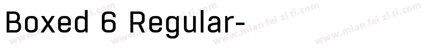 Boxed 6 Regular字体转换